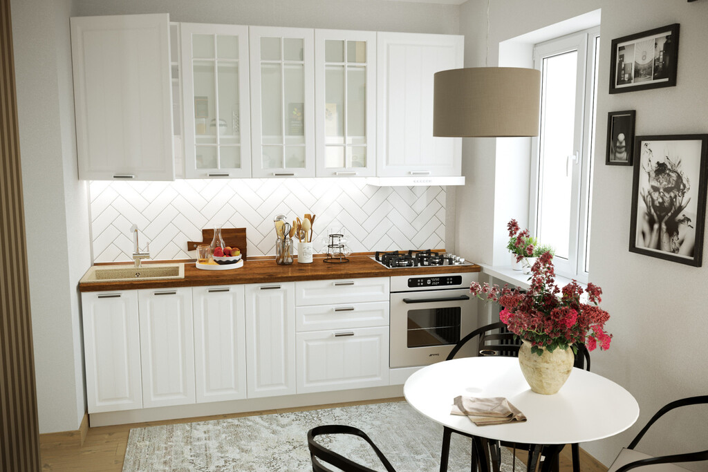 Крашенный МДФ в классическом стиле.