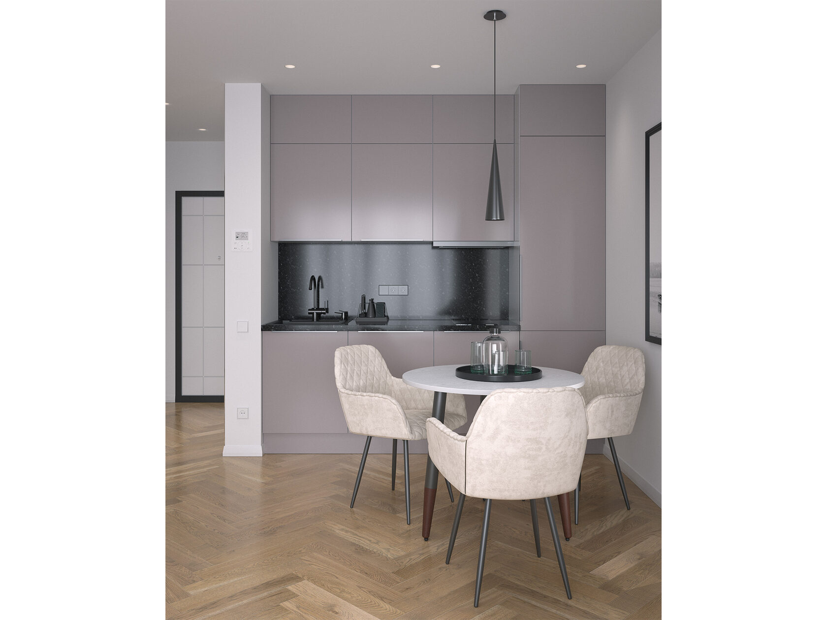 Кухня с фасадами из ЛДСП EGGER.