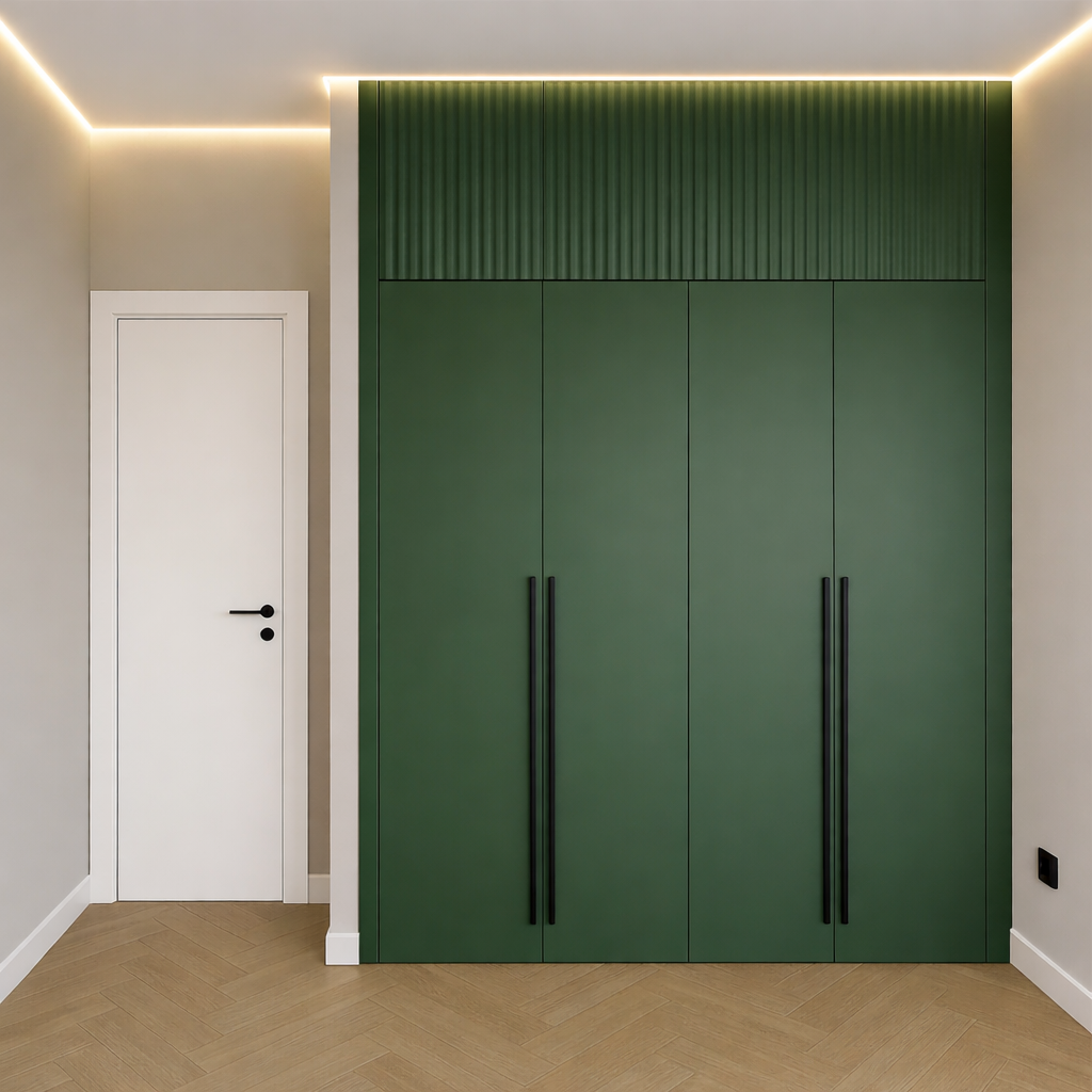 Шкаф распашной в прихожую. МДФ крашений.