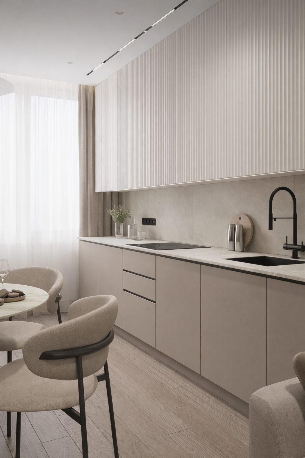 Кухня в современном стиле.