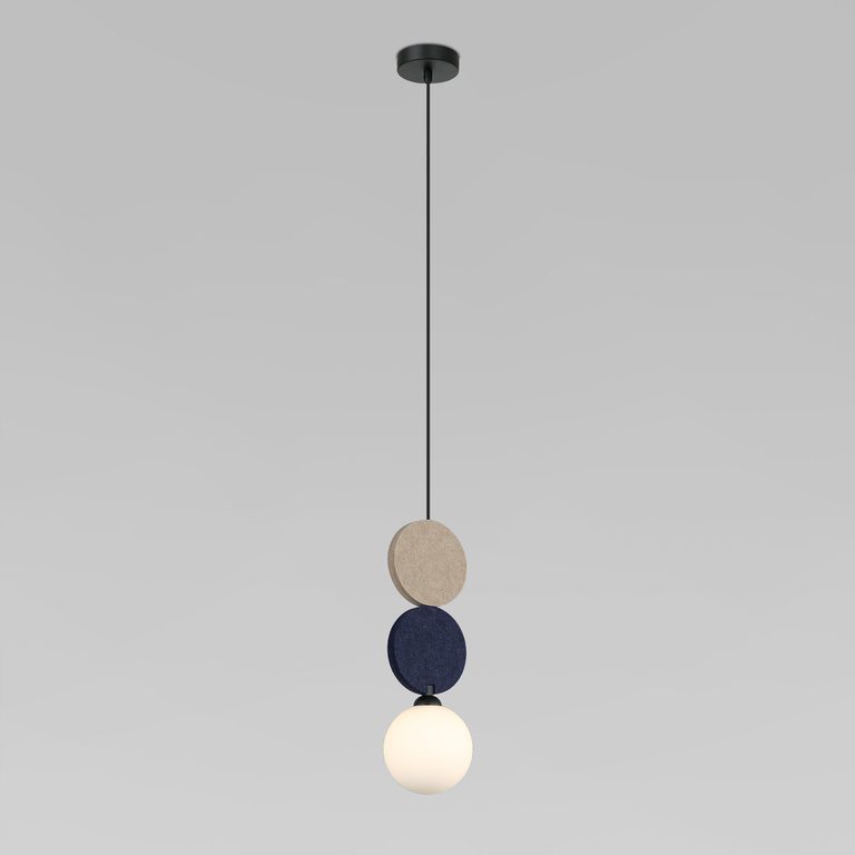 ПОДВЕСНОЙ СВЕТИЛЬНИК С ФЕТРОВЫМ ПЛАФОНОМ 40074/1 синий