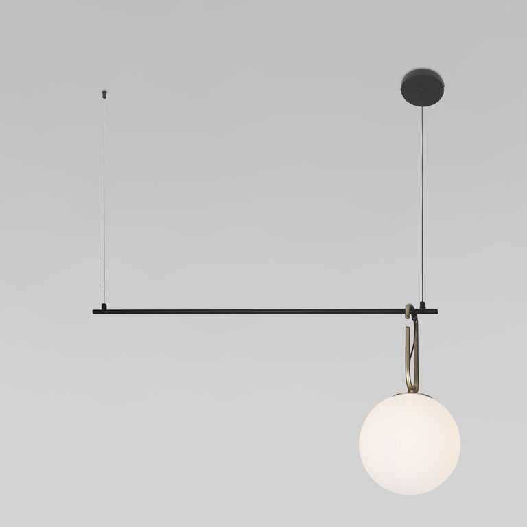 Подвесной светильник со стеклянным плафоном 70143/1 белый