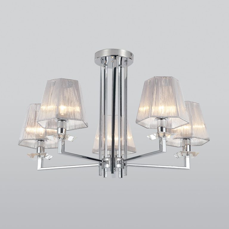 Умный потолочный светильник 60125/5 хром