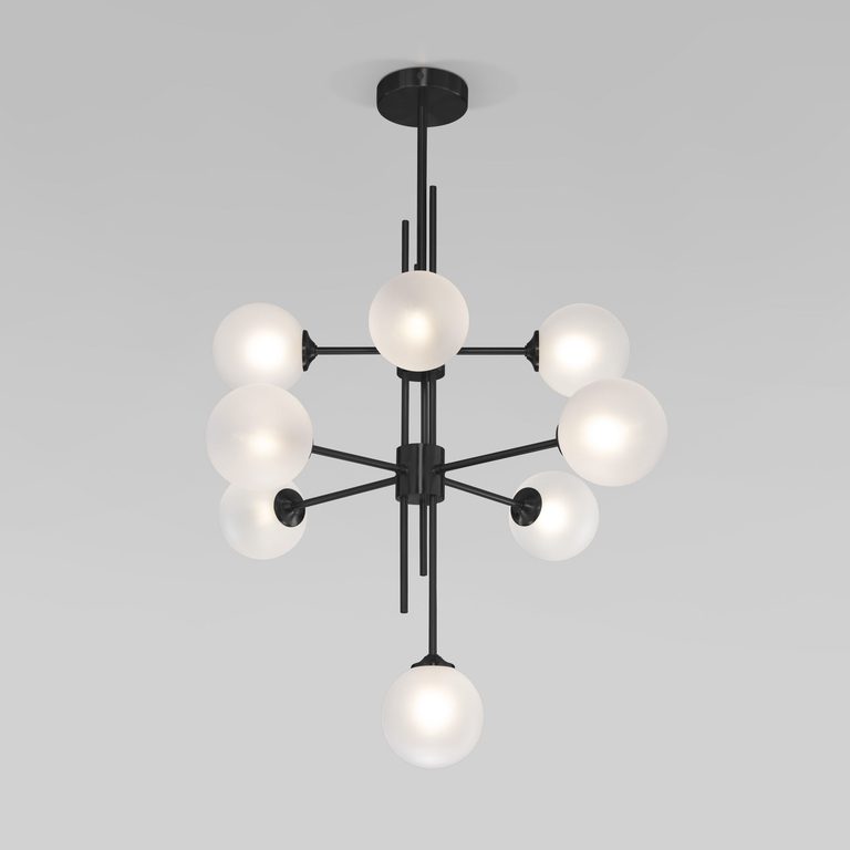 Умный потолочный светильник cо стеклянными плафонами 50383 латунь