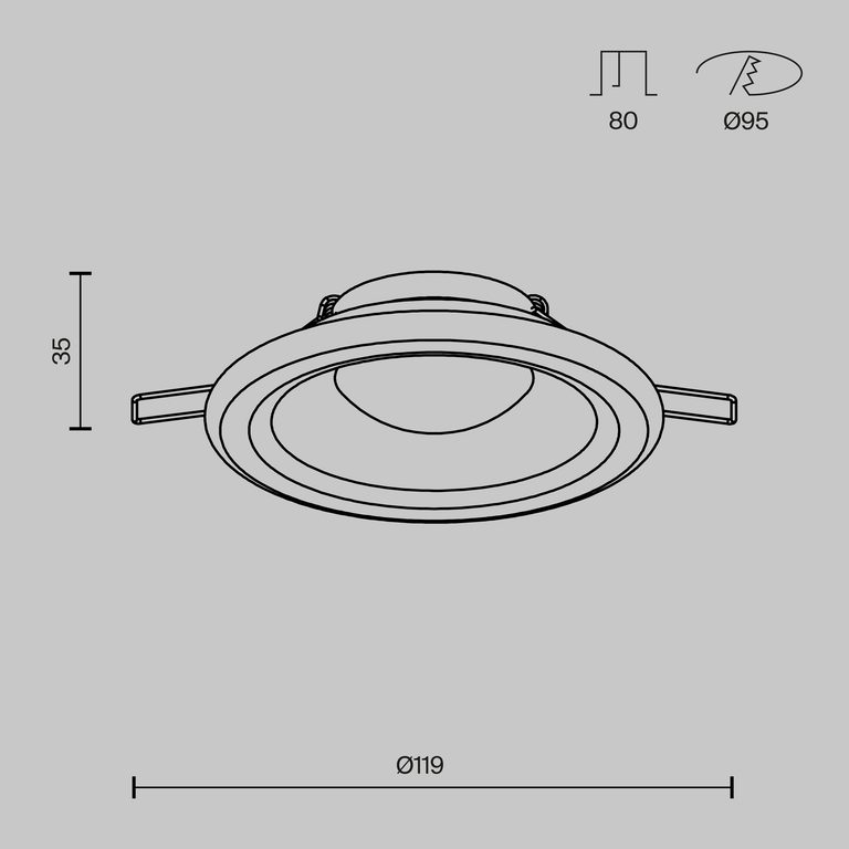 Фото DL097-GU10-W - 9