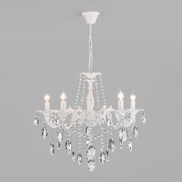 Классическая подвесная люстра 10108/5 белый