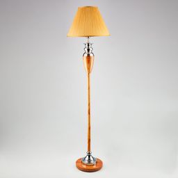 Напольный светильник с тканевым абажуром 009 белый