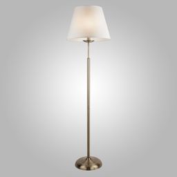 Напольный светильник с тканевым абажуром 01008/1 античная бронза