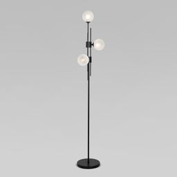 Напольный светильник со стеклянными плафонами 01383/3 латунь