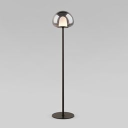 Напольный светодиодный светильник со стеклянным плафоном 90327/1 черный