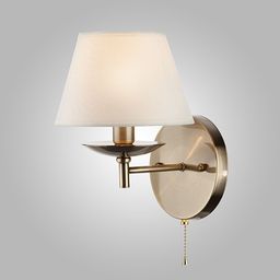 Настенный светильник с тканевым абажуром 60060/1 черный