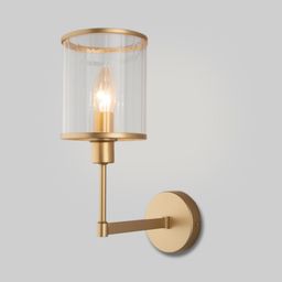 НАСТЕННЫЙ СВЕТИЛЬНИК СО СТЕКЛЯННЫМ ПЛАФОНОМ 60144/1 хром