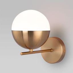 НАСТЕННЫЙ СВЕТИЛЬНИК СО СТЕКЛЯННЫМ ПЛАФОНОМ 70129/1 хром