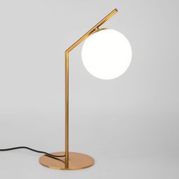 Настольный светильник со стеклянным плафоном 01082/1 хром