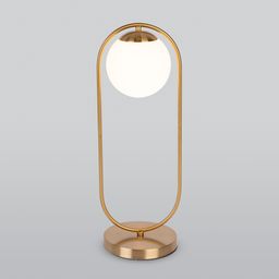 Настольный светильник со стеклянным плафоном 01138/1 хром