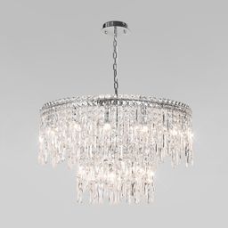 Подвесная люстра с хрусталем 60160 хром