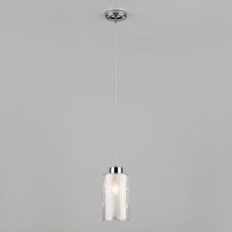 Подвесной светильник со стеклянным плафоном 50001/1 хром