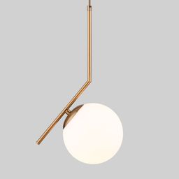 Подвесной светильник со стеклянным плафоном 50153/1 хром