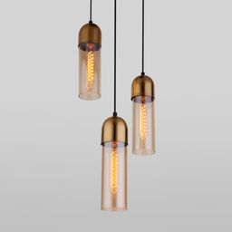 Подвесной светильник со стеклянным плафоном 50180/3 дымчатый