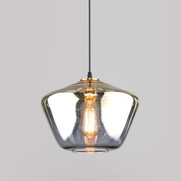 Подвесной светильник со стеклянным плафоном 50199/1 золото