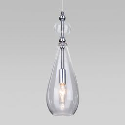 Подвесной светильник со стеклянным плафоном 50202/1 янтарный