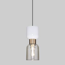 Подвесной светильник со стеклянными плафонами 50118/1 никель