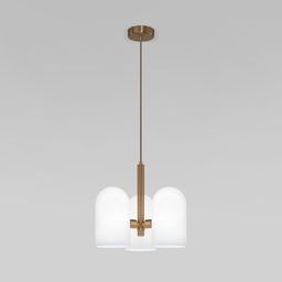 Подвесной светильник со стеклянными плафонами 50357/3 латунь