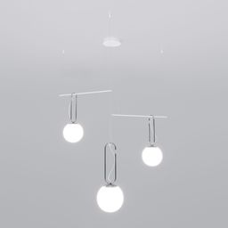 Подвесной светильник со стеклянными плафонами 70143/3 белый