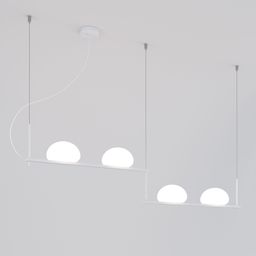 Подвесной светильник со стеклянными плафонами 70145/4 латунь