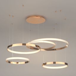 Подвесной светодиодный светильник с регулировкой цветовой температуры и яркости 90175/5 хром