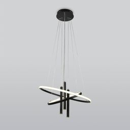 Подвесной светодиодный светильник в стиле минимализм 90270/3 черный