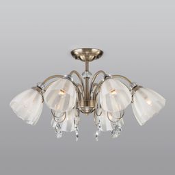 Потолочная люстра со стеклянными плафонами 30155/8 белый