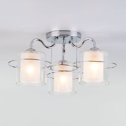 Потолочная люстра со стеклянными плафонами 30160/3 хром