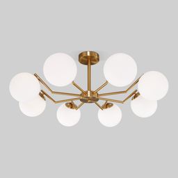 Потолочная люстра со стеклянными плафонами 70154/8 хром