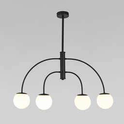 Потолочный светильник со стеклянным плафоном 30179/4 черный