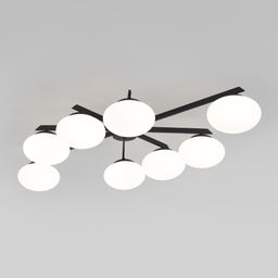 Потолочный светильник со стеклянными плафонами 70220/8 латунь