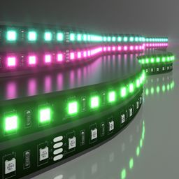 Фото 5050 24V 60Led 14,4W IP20 RGB Black - 1