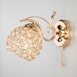 Настенный светильник с хрусталем 7777/1 золото — фото 1