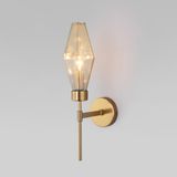 НАСТЕННЫЙ СВЕТИЛЬНИК СО СТЕКЛЯННЫМ ПЛАФОНОМ 60143/1 хром — фото 1