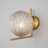 Настенный светильник со стеклянным плафоном 70131/1 хром — фото 1