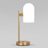 Настольный светильник со стеклянным плафоном 01164/1 латунь — фото 1