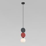 ПОДВЕСНОЙ СВЕТИЛЬНИК С ФЕТРОВЫМ ПЛАФОНОМ 40072/1 красный — фото 1