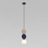 ПОДВЕСНОЙ СВЕТИЛЬНИК С ФЕТРОВЫМ ПЛАФОНОМ 40074/1 синий — фото 1