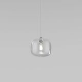 Подвесной светильник со стеклянным плафоном 50128/1 хром — фото 1