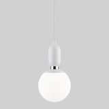 Подвесной светильник со стеклянным плафоном 50158/1 белый — фото 1