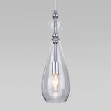 Подвесной светильник со стеклянным плафоном 50202/1 пурпурный — фото 1