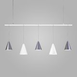 Подвесной светильник в стиле лофт 50088/5 белый/серебро — фото 1