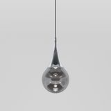 Подвесной светодиодный светильник со стеклянным плафоном 50256/1 LED золото — фото 1