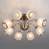 Потолочная люстра со стеклянными плафонами 30026/8 золото — фото 1