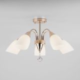 Потолочная люстра со стеклянными плафонами 30149/5 золото — фото 1